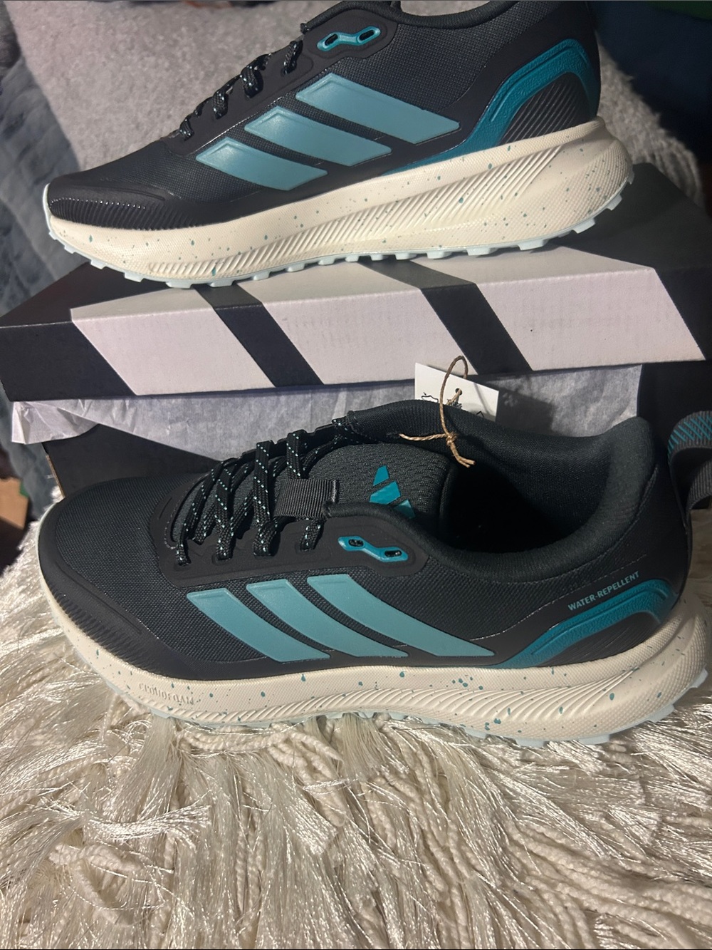 adidas Black & Teal Trail Running Sneakers